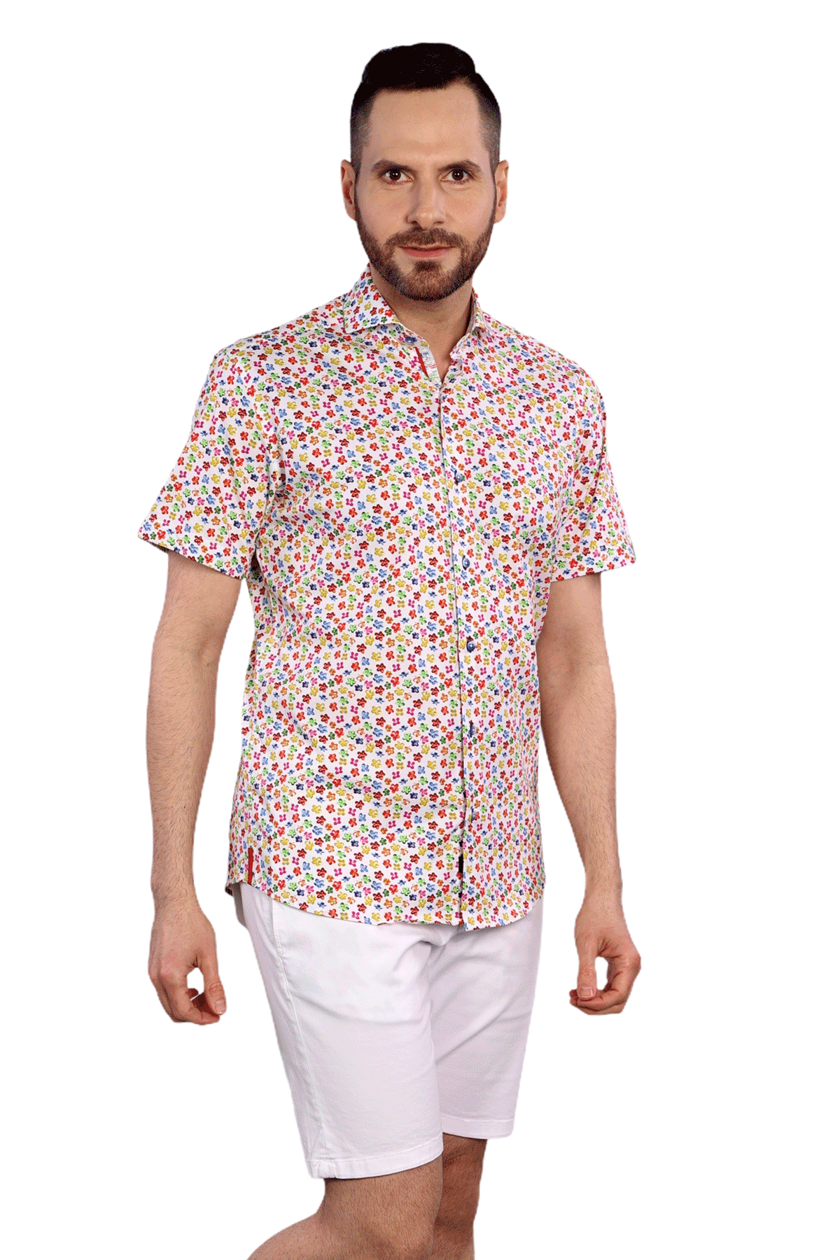 600 - Floral Short Sleeve Shirt - 7 Downie St.®