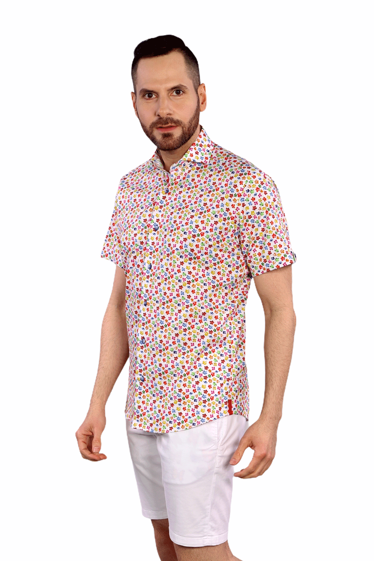 600 - Floral Short Sleeve Shirt - 7 Downie St.®