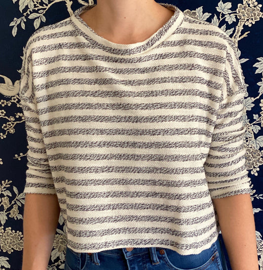 Clemmie Top in Carmel Stripe Knit - CCH Collection