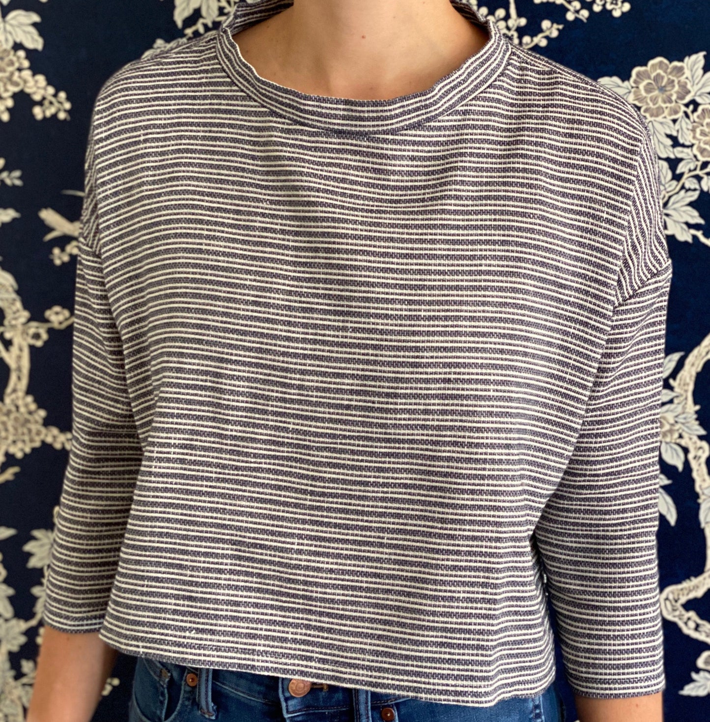 Clemmie Top in Striped Tweed - CCH Collection
