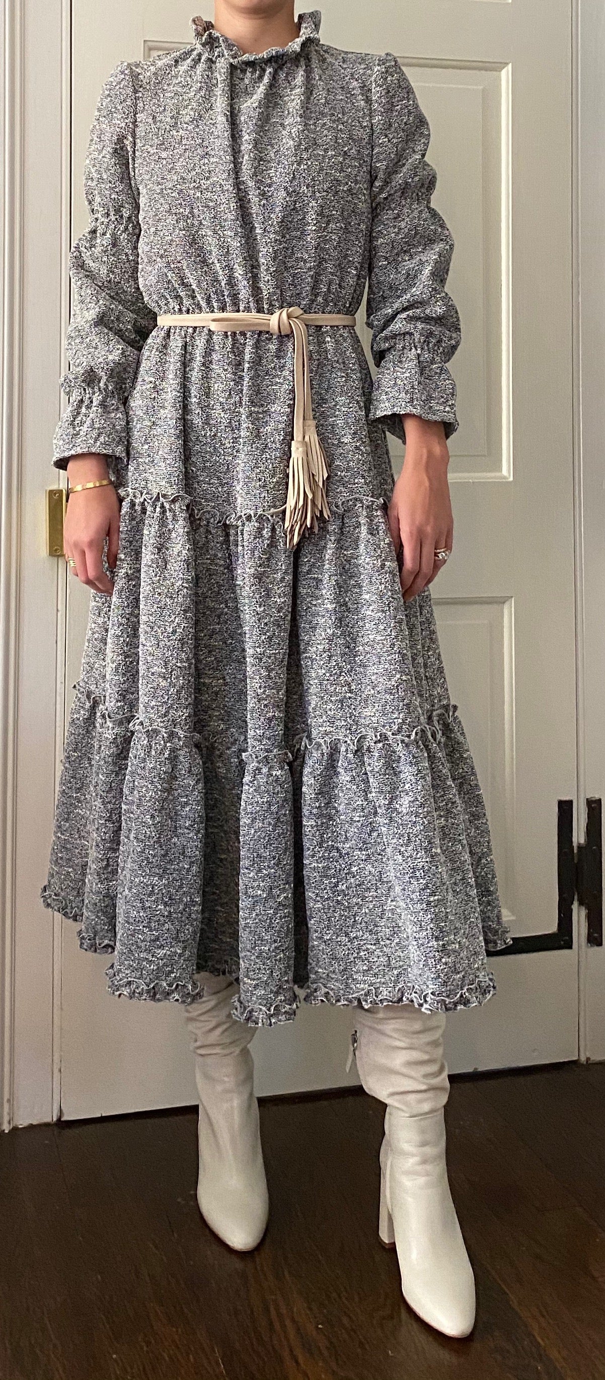 Alden Dress in Stretchy Tweed - CCH Collection