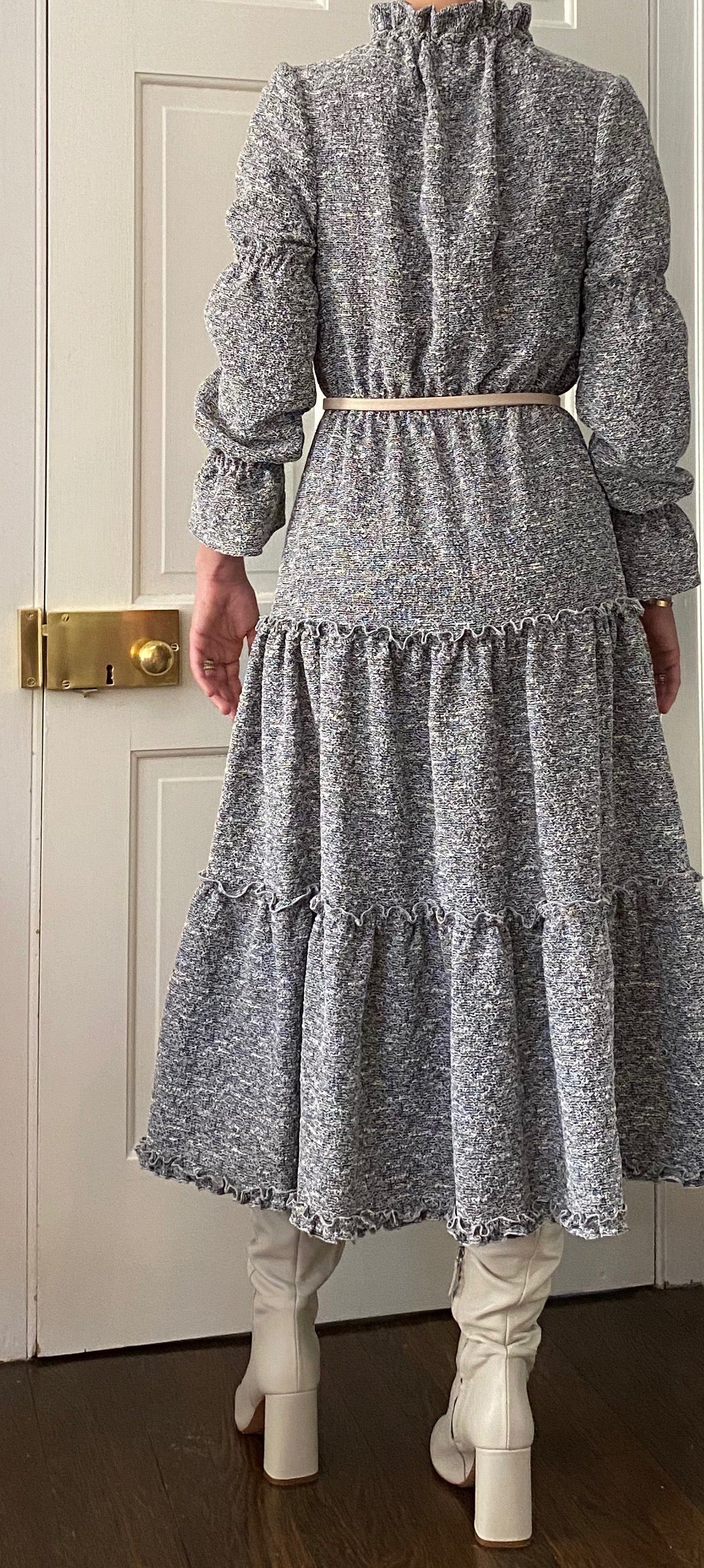 Alden Dress in Stretchy Tweed - CCH Collection