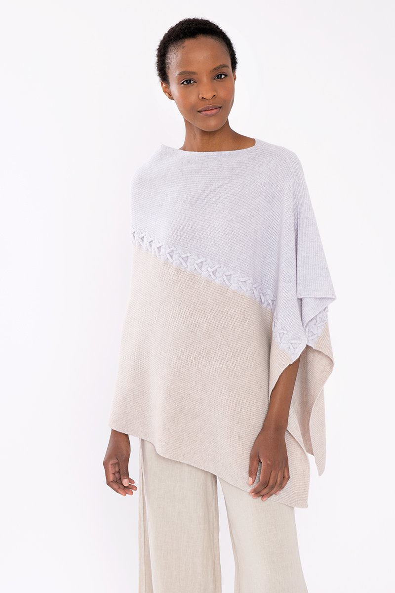 Laced Cable Poncho