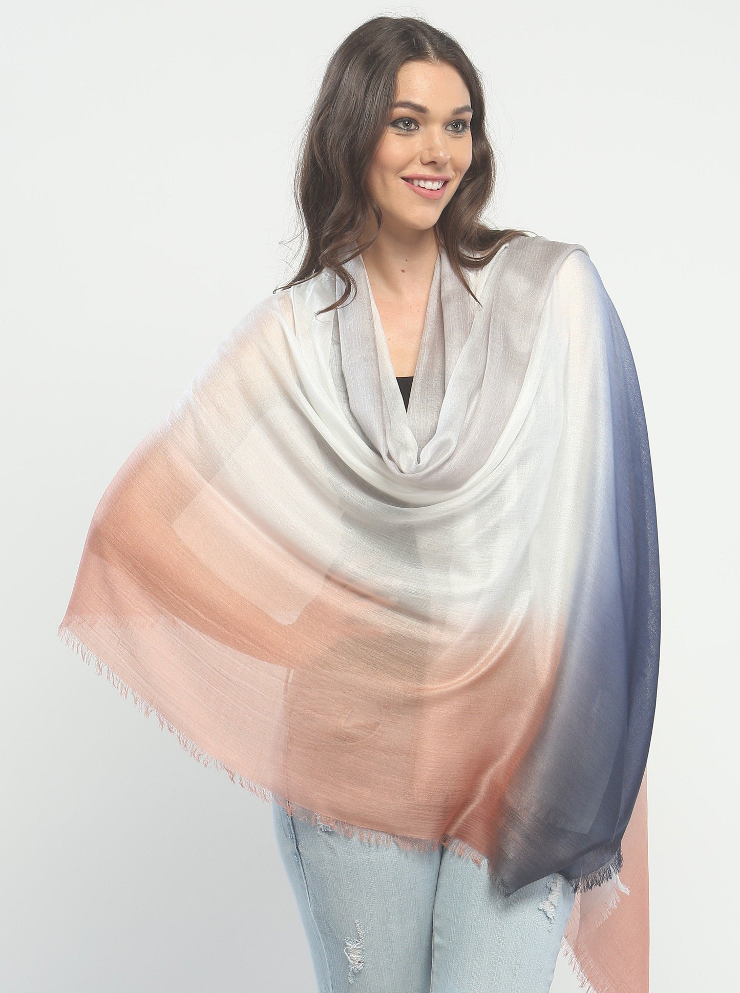 Ombre Dyed Oversized Scarf