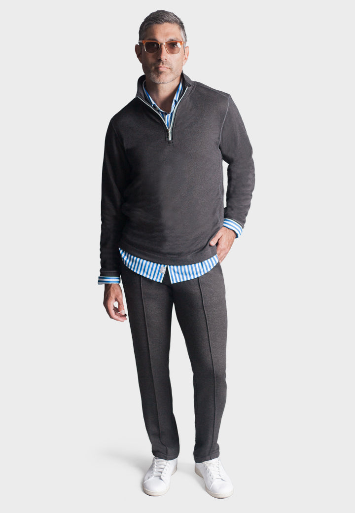 Voey Leisure Set - Half Zip Sweatshirt & Sweatpant-Outfit Sets-Buki