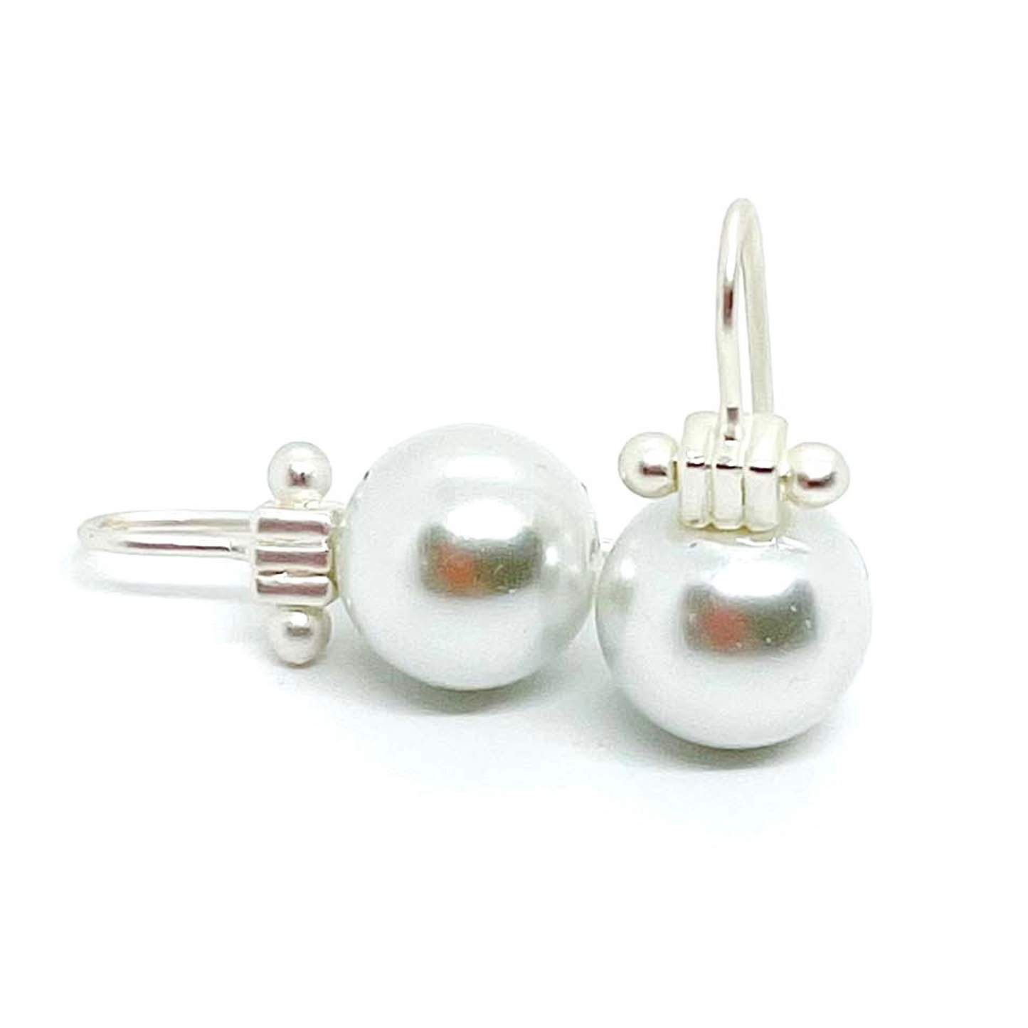 Pearl Matte Gold Earrings